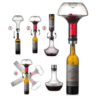 Lead-free Crystal Wine Decanter with Built-in Aerator - Estalios