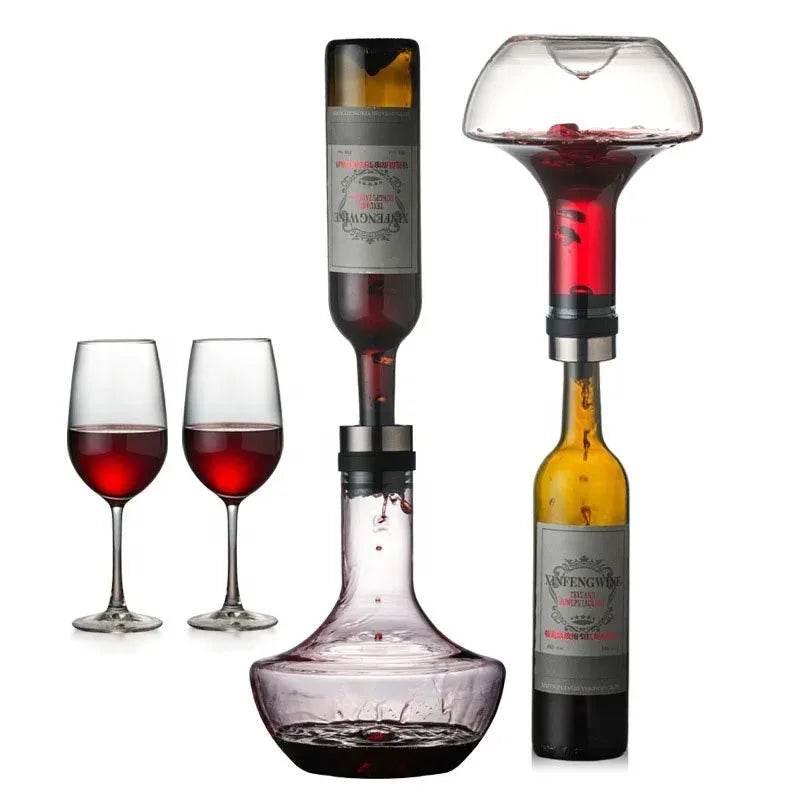 Lead-free Crystal Wine Decanter with Built-in Aerator - Estalios