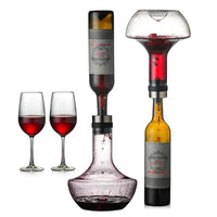 Lead-free Crystal Wine Decanter with Built-in Aerator - Estalios