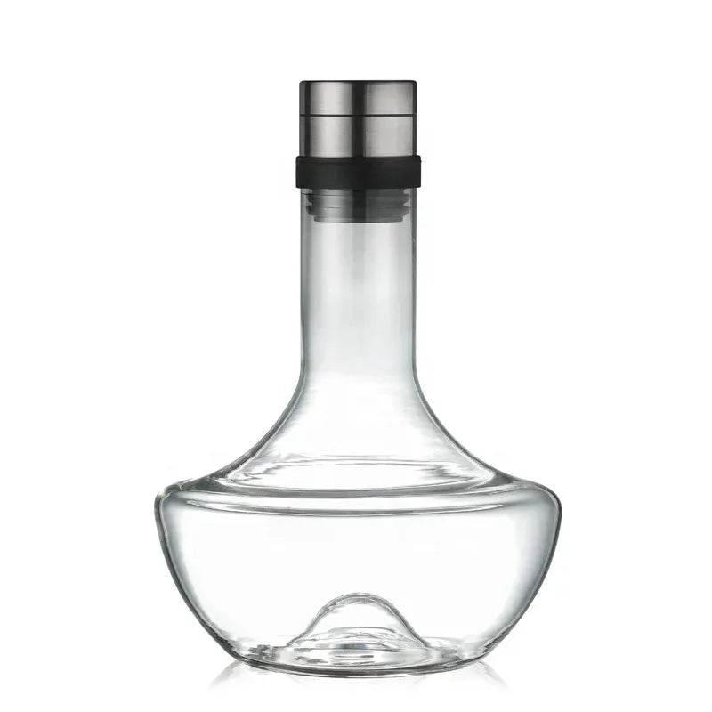 Lead-free Crystal Wine Decanter with Built-in Aerator - Estalios