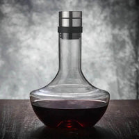 Lead-free Crystal Wine Decanter with Built-in Aerator - Estalios