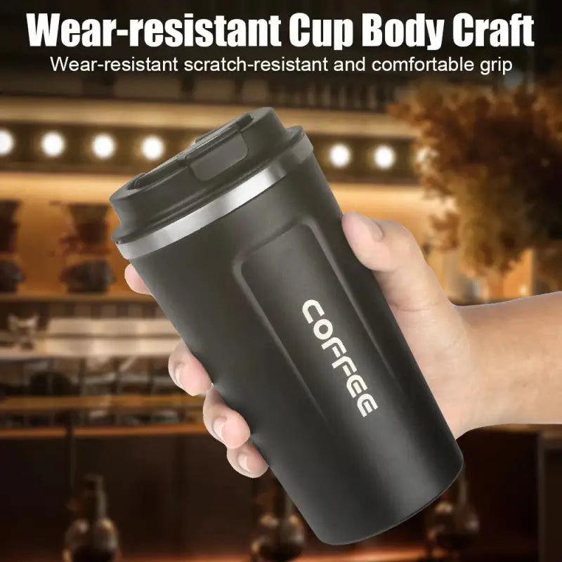 Leak-Proof Travel Thermo Mug - 510ML Temperature Display for Tea, Coffee & Hot Water
