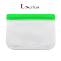 Leakproof Reusable Silicone-Free Food Storage Bags - Fresh Keeping Ziplock Bags for Fruits and More - Estalios
