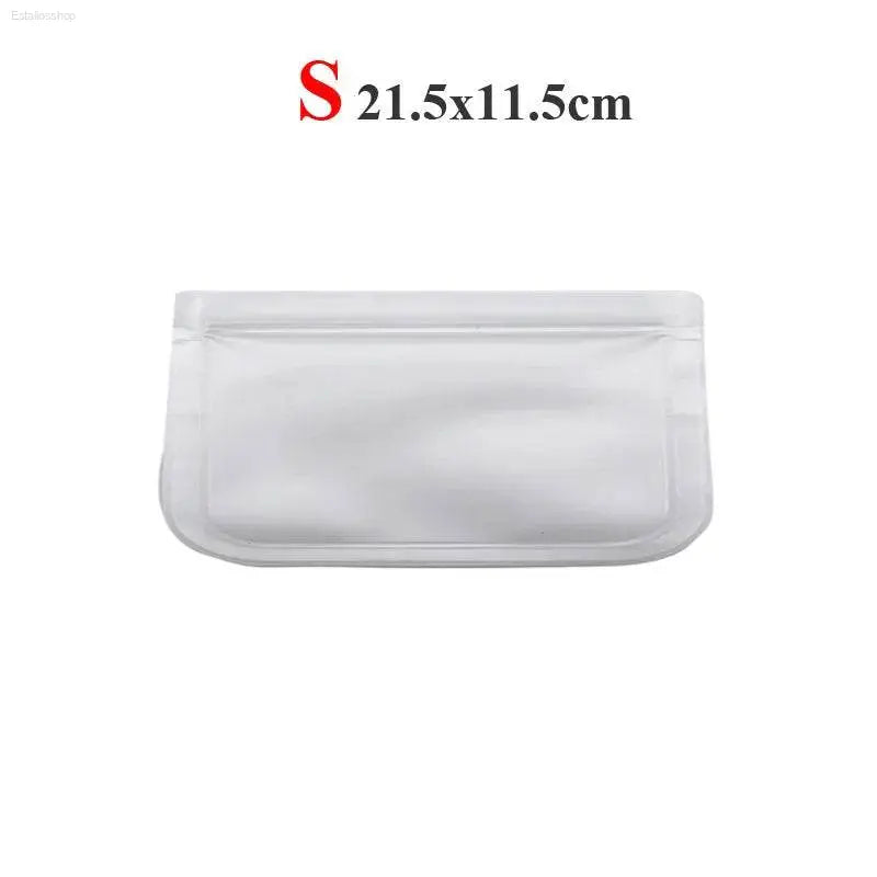 Leakproof Reusable Silicone-Free Food Storage Bags - Fresh Keeping Ziplock Bags for Fruits and More - Estalios