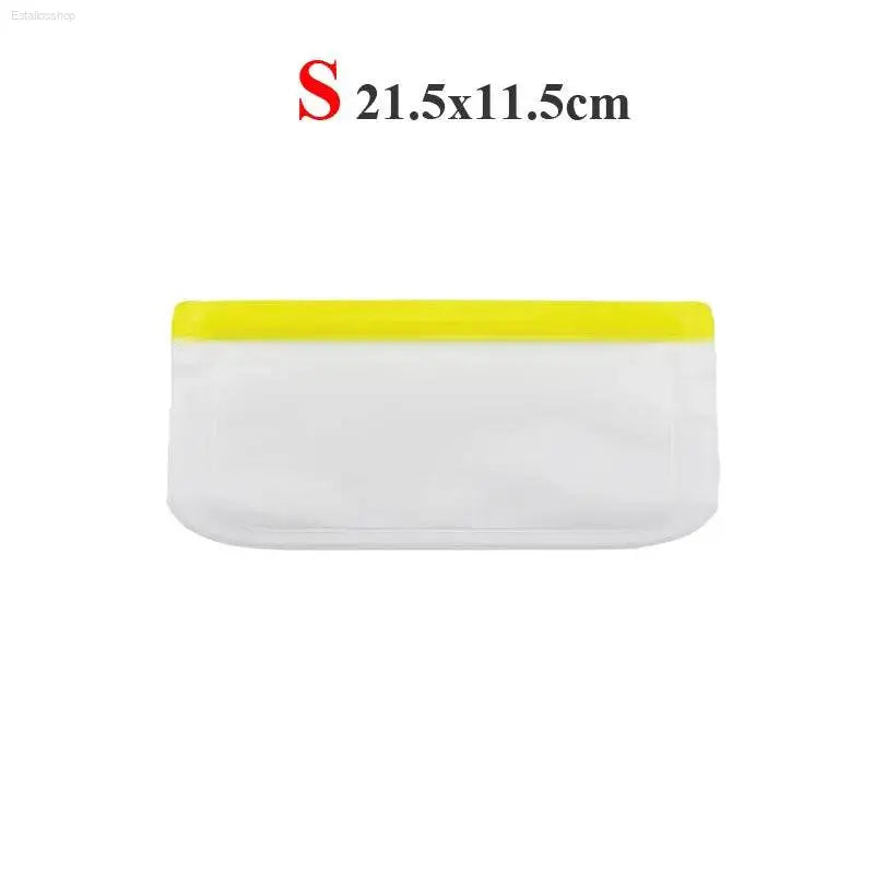 Leakproof Reusable Silicone-Free Food Storage Bags - Fresh Keeping Ziplock Bags for Fruits and More - Estalios