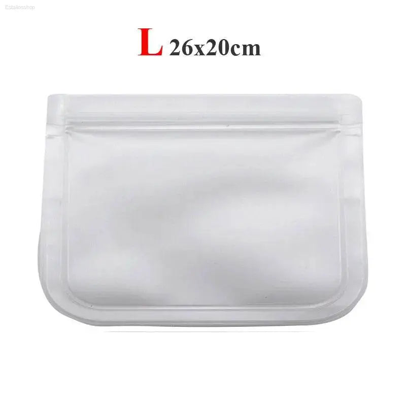 Leakproof Reusable Silicone-Free Food Storage Bags - Fresh Keeping Ziplock Bags for Fruits and More - Estalios