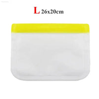 Leakproof Reusable Silicone-Free Food Storage Bags - Fresh Keeping Ziplock Bags for Fruits and More - Estalios