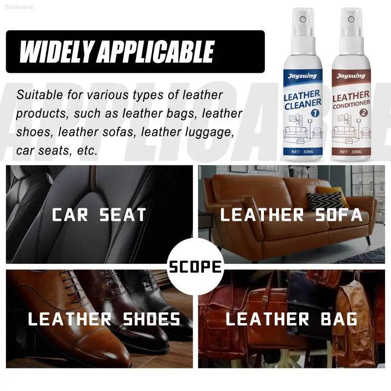 Leather Cleaning And Maintenance Agent For All Leather Goods - Estalios