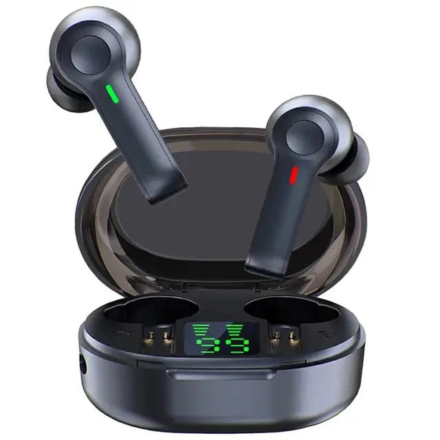 LED Display Wireless Earbuds TWS with charging case for easy portable listening