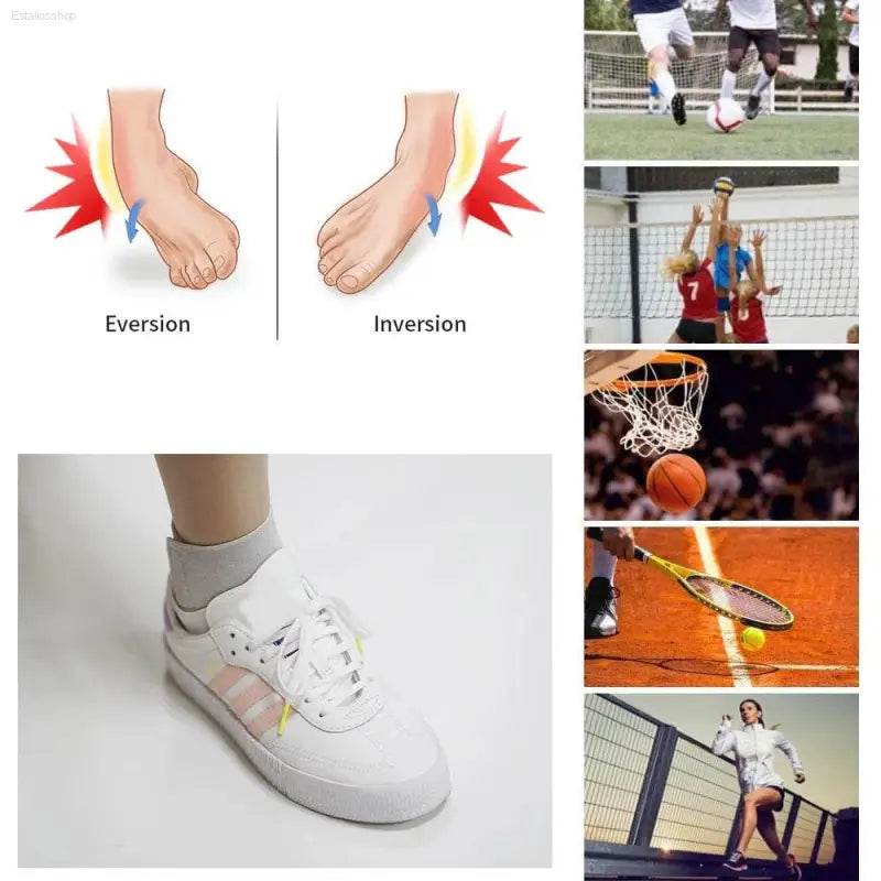 Left / Right Feet Sleeve Ankle Support Socks Compression Bandage - Estalios