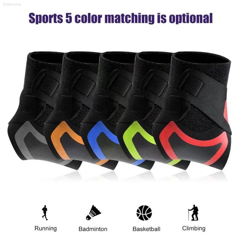 Left / Right Feet Sleeve Ankle Support Socks Compression Bandage - Estalios