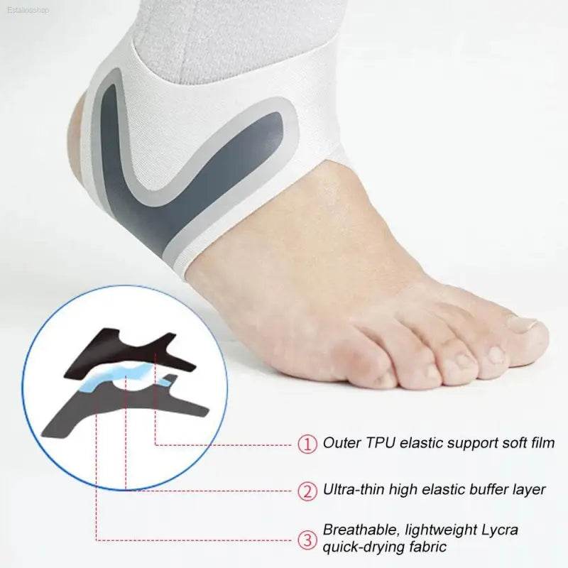 Left / Right Feet Sleeve Ankle Support Socks Compression Bandage - Estalios