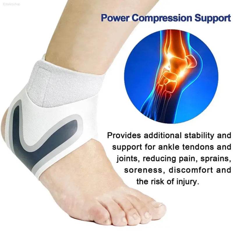 Left / Right Feet Sleeve Ankle Support Socks Compression Bandage - Estalios