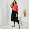 Leisure Hooded Cover-up with Color-blocking and Versatility - Estalios