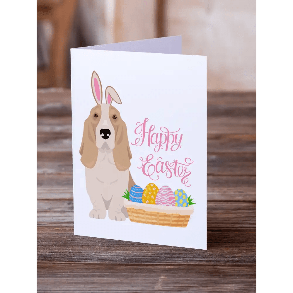 Hop Into Easter with Basset Hound Greeting Cards - Estalios