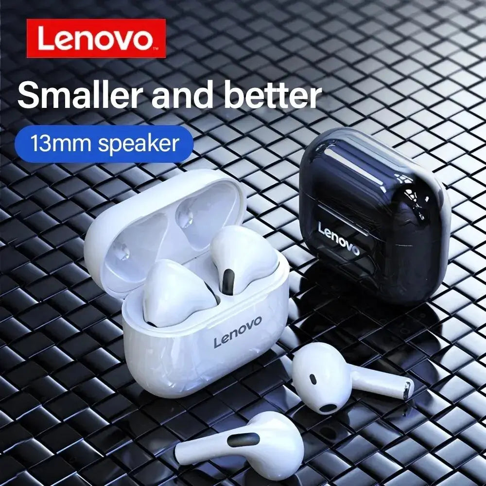 Lenovo Wireless Earbuds with charging case offer advanced noise reduction and high-quality sound