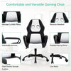 Black and white gaming chair.