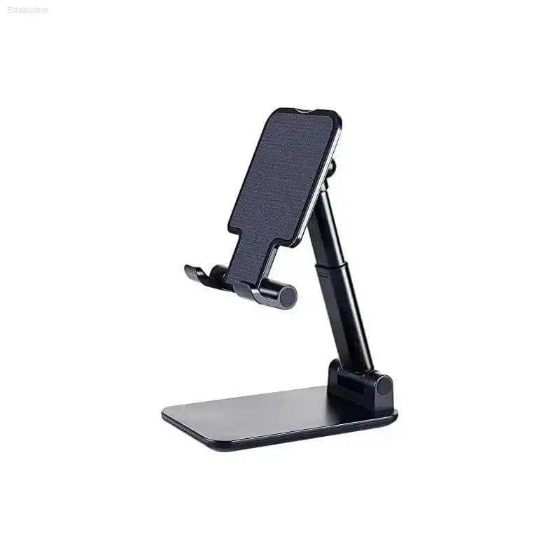 Adjustable black phone stand.