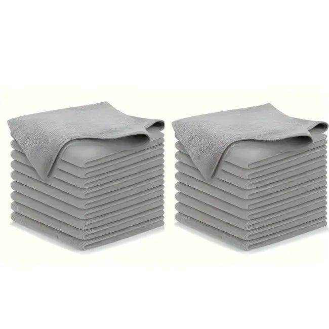 Sleek Gray Felt Pad and Cloth Combo for Easy Cleaning - Estalios