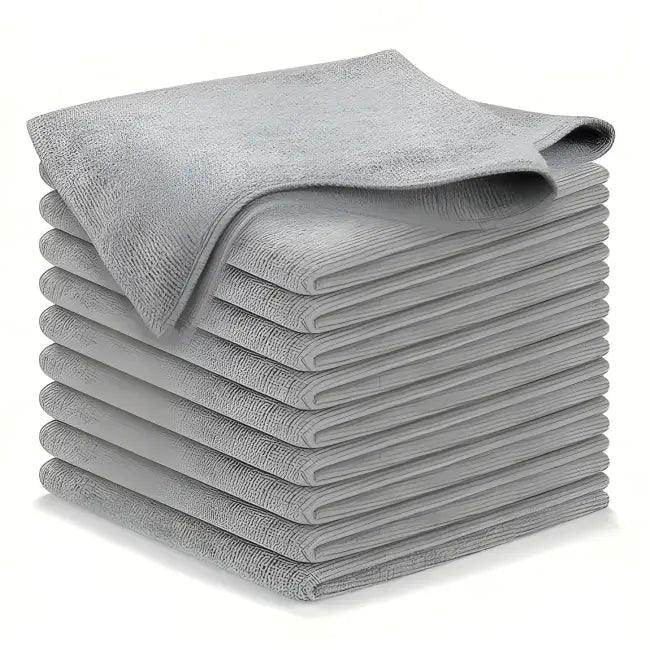 Sleek Gray Felt Pad and Cloth Combo for Easy Cleaning - Estalios
