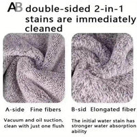 Sleek Gray Felt Pad and Cloth Combo for Easy Cleaning - Estalios