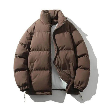 Cozy Light Green, Black, and Beige Cotton Padded Jackets - Estalios