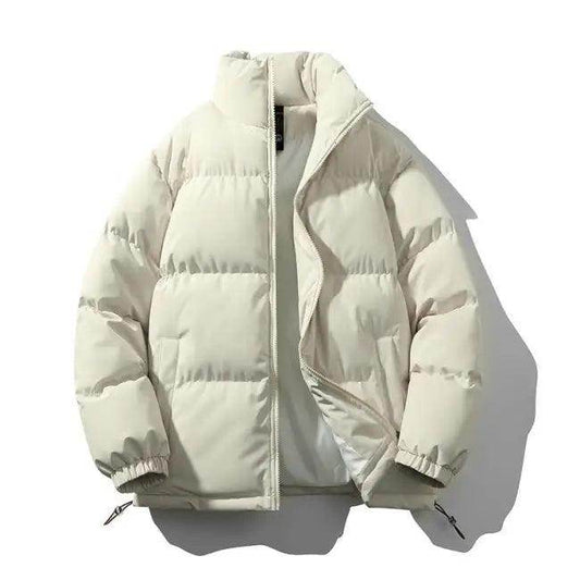Cozy Light Green, Black, and Beige Cotton Padded Jackets - Estalios