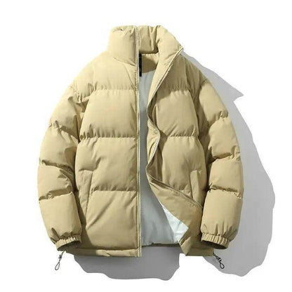 Cozy Light Green, Black, and Beige Cotton Padded Jackets - Estalios
