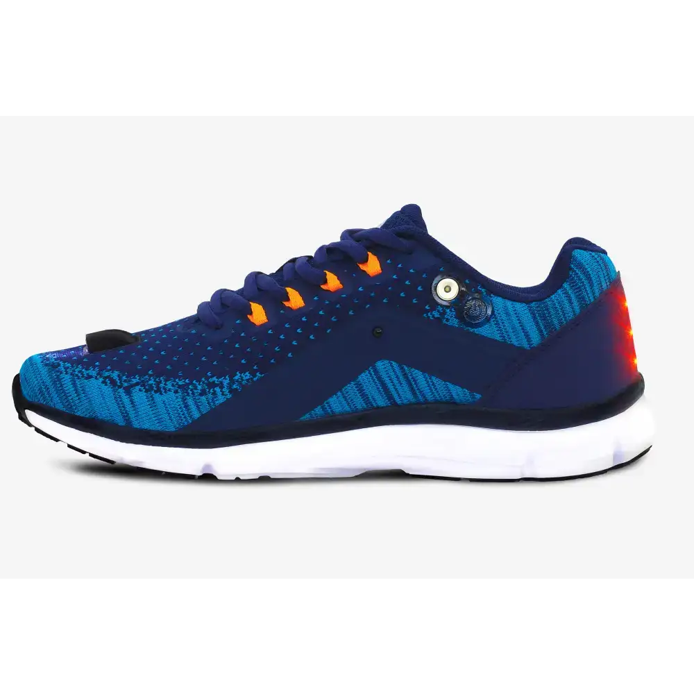 Blue and orange Light Up Night Runner Shoes for stylish night running adventures