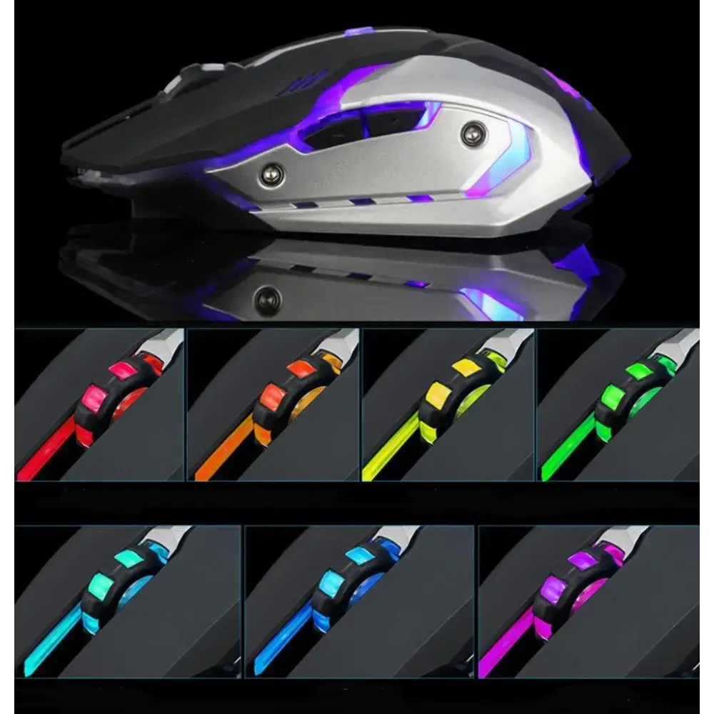 Light Up Your Game Wireless Silent LED Gaming Mouse - Mobile & Laptop Accessories