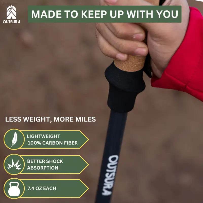 Lightweight Carbon Fiber Hiking Poles for Ultimate Support