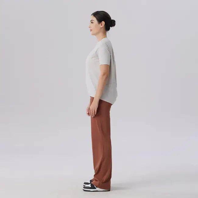 Lightweight Ice Silk Breathable Short Sleeved Yoga Outfit for Comfort.