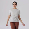 Lightweight Ice Silk Breathable Short Sleeved Yoga Outfit for Comfort.