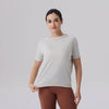 Lightweight Ice Silk Breathable Short Sleeved Yoga Outfit for Comfort.