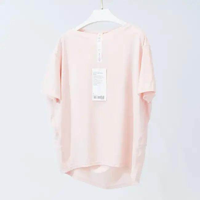 Lightweight Ice Silk Breathable Short Sleeved Yoga Outfit for Comfort - Estalios