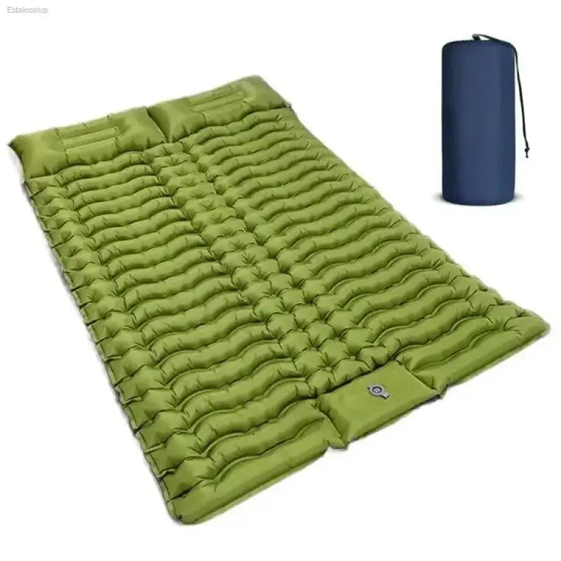 Lightweight Inflatable Camping Mattress with Built - in Pillow and Foot Pump for Outdoor Enthusiasts - EstaliosShop