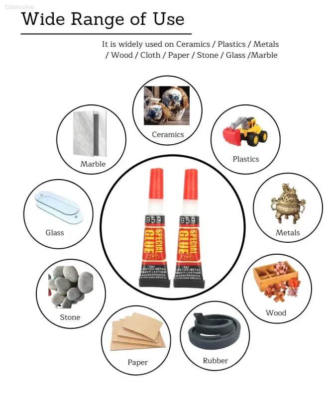Liquid Super Glue Gel for Fast Bonding of All Materials - Estalios