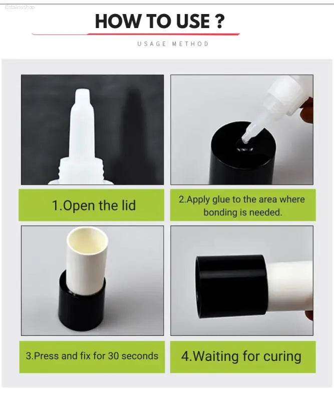 Liquid Super Glue Gel for Fast Bonding of All Materials - Estalios