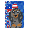 Wiener Dog Wonders: Patriotic Pride Garden Flag! **product Description:** Show off your Love for Dachshunds and your Country - Estalios