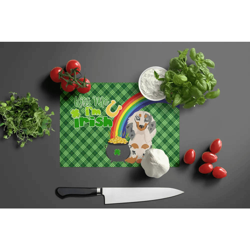 Lucky Dachshund St. Patrick's Day Cutting Board Set Looking for a Festive Way to Celebrate Saint Patrick's Day in your Kitchen? - Estalios