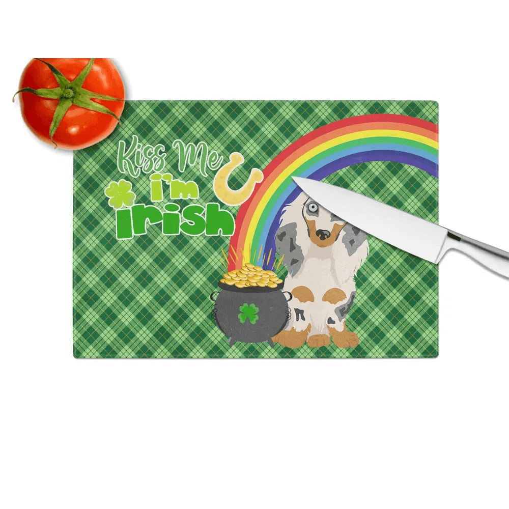 Lucky Dachshund St. Patrick's Day Cutting Board Set Looking for a Festive Way to Celebrate Saint Patrick's Day in your Kitchen? - Estalios
