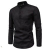 Comfortable Loose Black Linen Shirt with Rolled Sleeves - Estalios