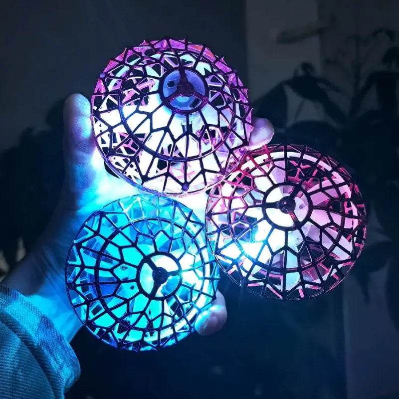 Luminous Spinning Flyball Night Light Return UFO Toy - Estalios