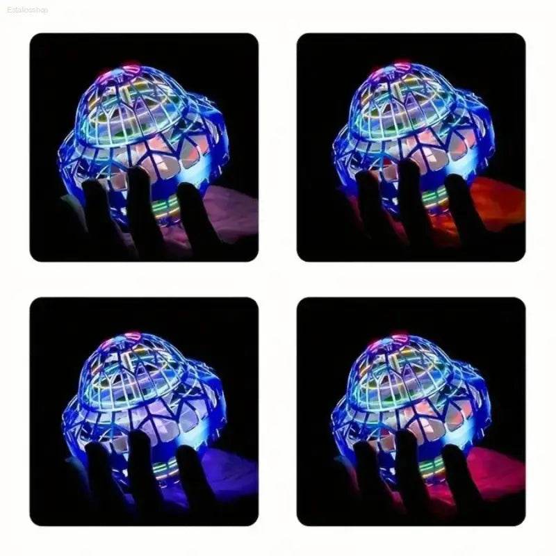 Luminous Spinning Flyball Night Light Return UFO Toy - Estalios