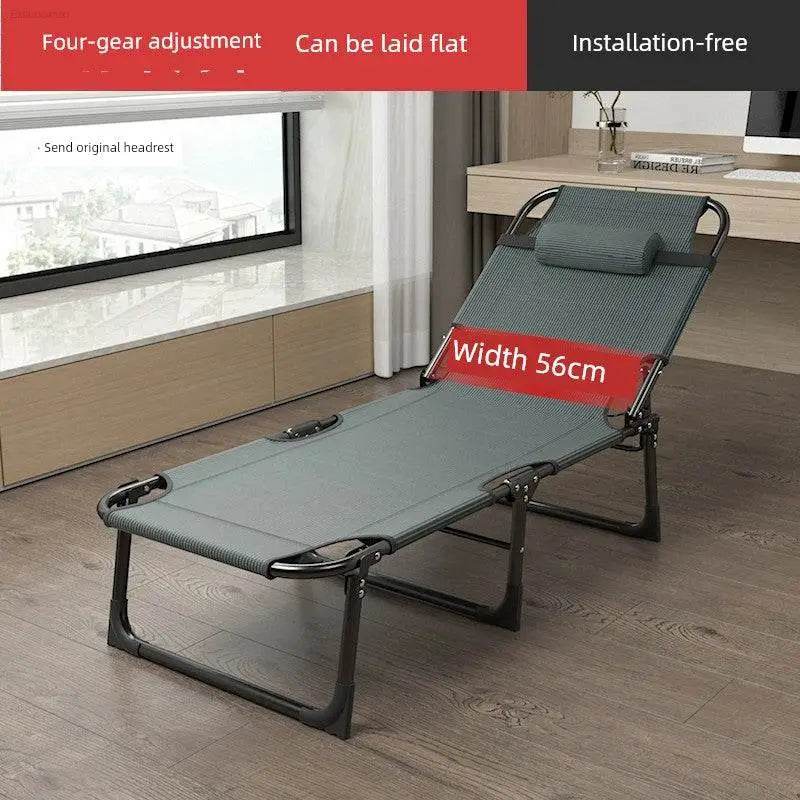 Lunch Break Folding Bed Single Bed Office Siesta Appliance Simple Bed For Home Portable Recliner Multifunctional Camp Bed - Estalios
