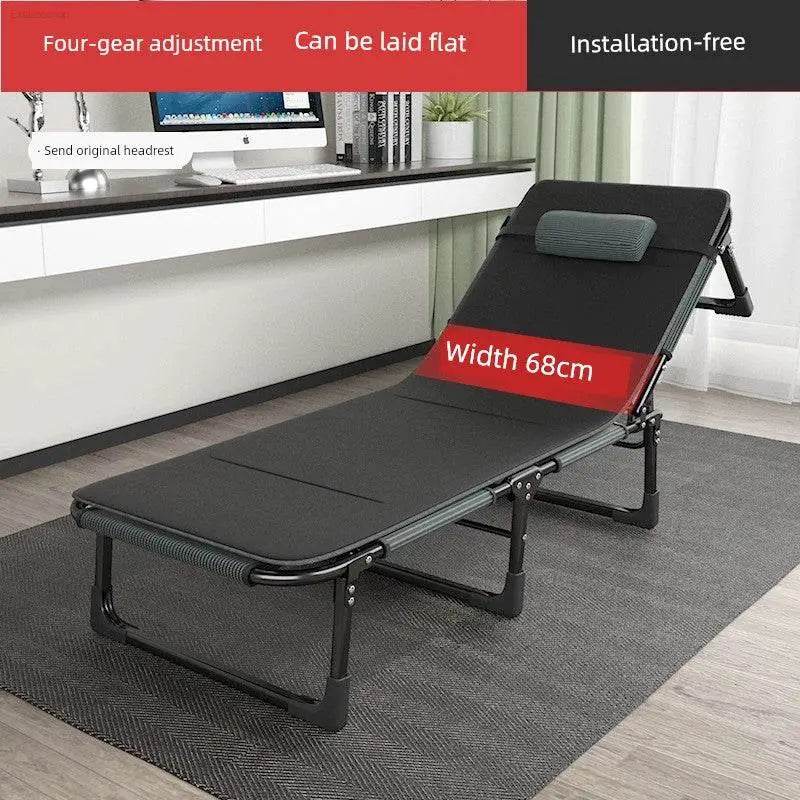Lunch Break Folding Bed Single Bed Office Siesta Appliance Simple Bed For Home Portable Recliner Multifunctional Camp Bed - Estalios