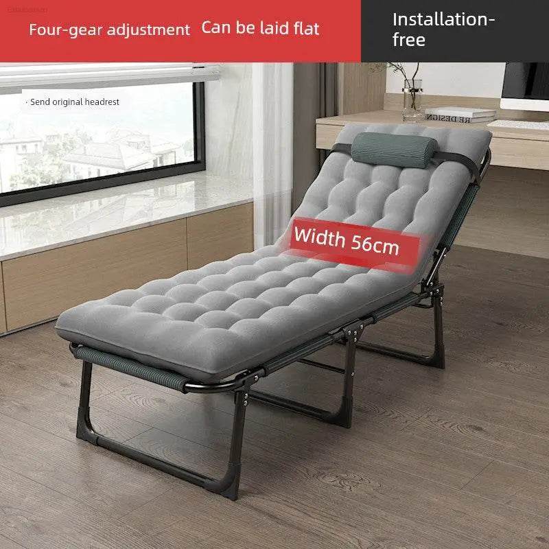 Lunch Break Folding Bed Single Bed Office Nap Small Bed Simple Bed For Home Portable Recliner Multifunctional Camp Bed - Estalios