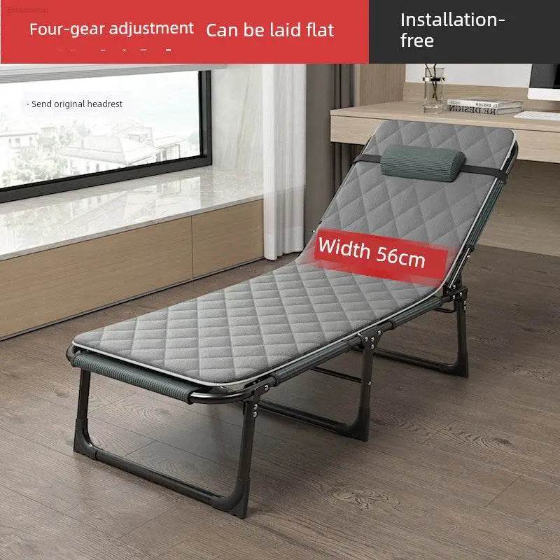 Lunch Break Folding Bed Single Bed Office Nap Small Bed Simple Bed For Home Portable Recliner Multifunctional Camp Bed - Estalios