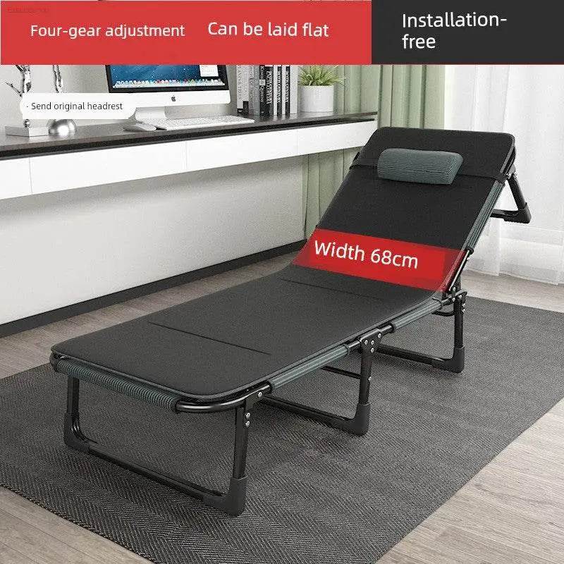 Lunch Break Folding Bed Single Bed Office Nap Small Bed Simple Bed For Home Portable Recliner Multifunctional Camp Bed - Estalios
