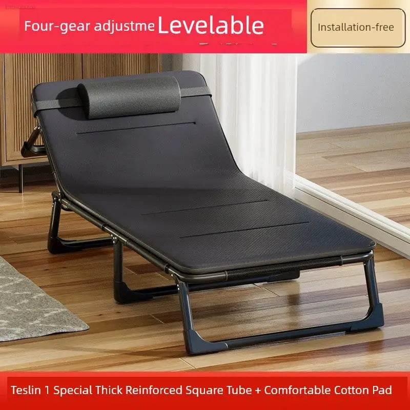 Lunch Break Folding Bed Single Bed Office Siesta Appliance Simple Bed For Home Portable Recliner Multifunctional Camp Bed - Estalios